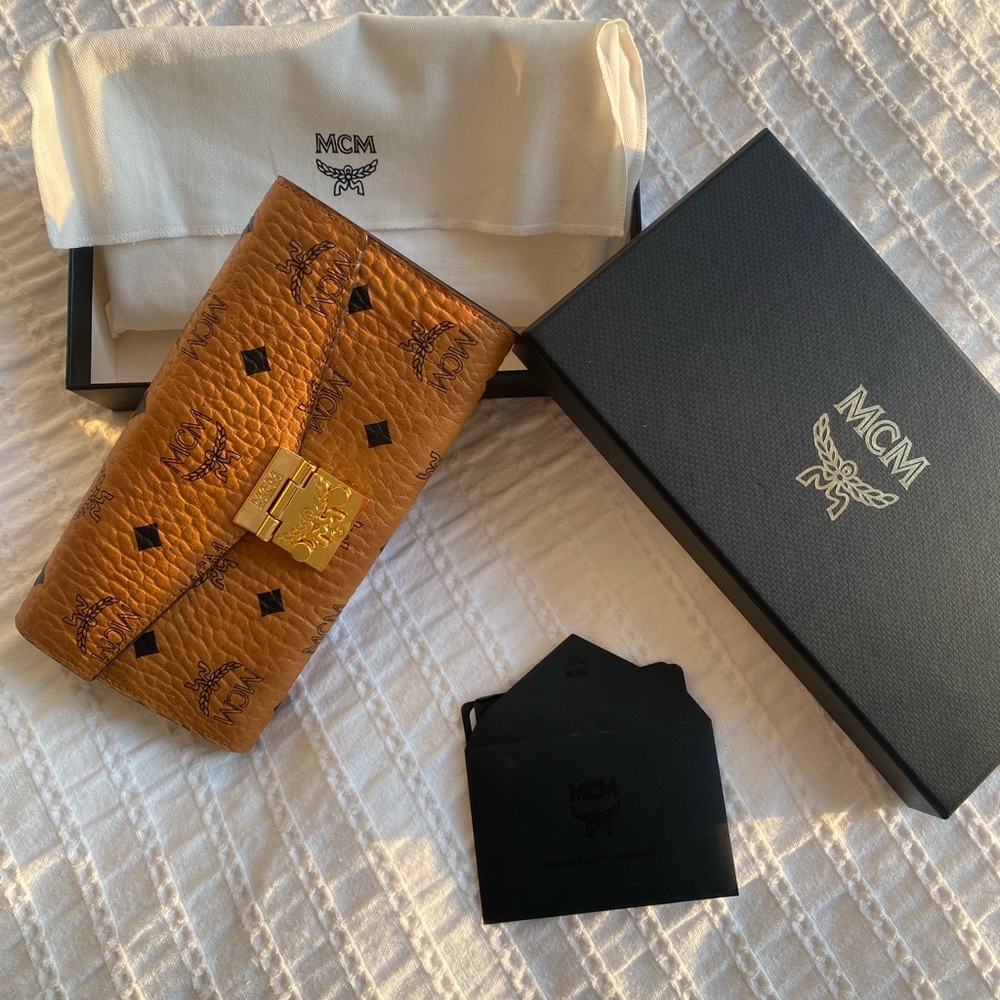 MCM Brown Leather Wallet